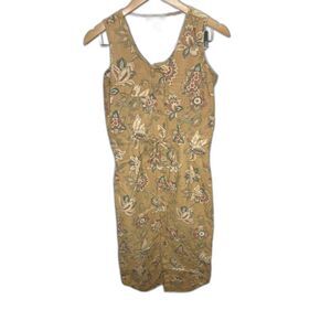 Telluride Clothing Co Midi Dress sz 8 buttonfront paisley western rockabilly